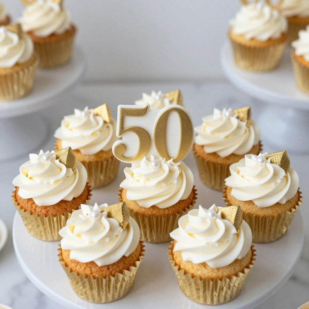 decorated birthday cupcakes elegant