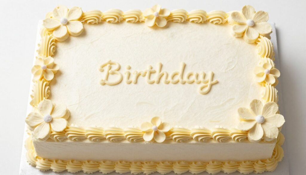 decorated sheet cake with simple flower design decorated sheet cake with simple flower design