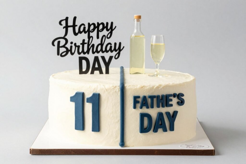 dual celebration cake for birthday and Father's Day dual celebration cake for birthday and Father's Day