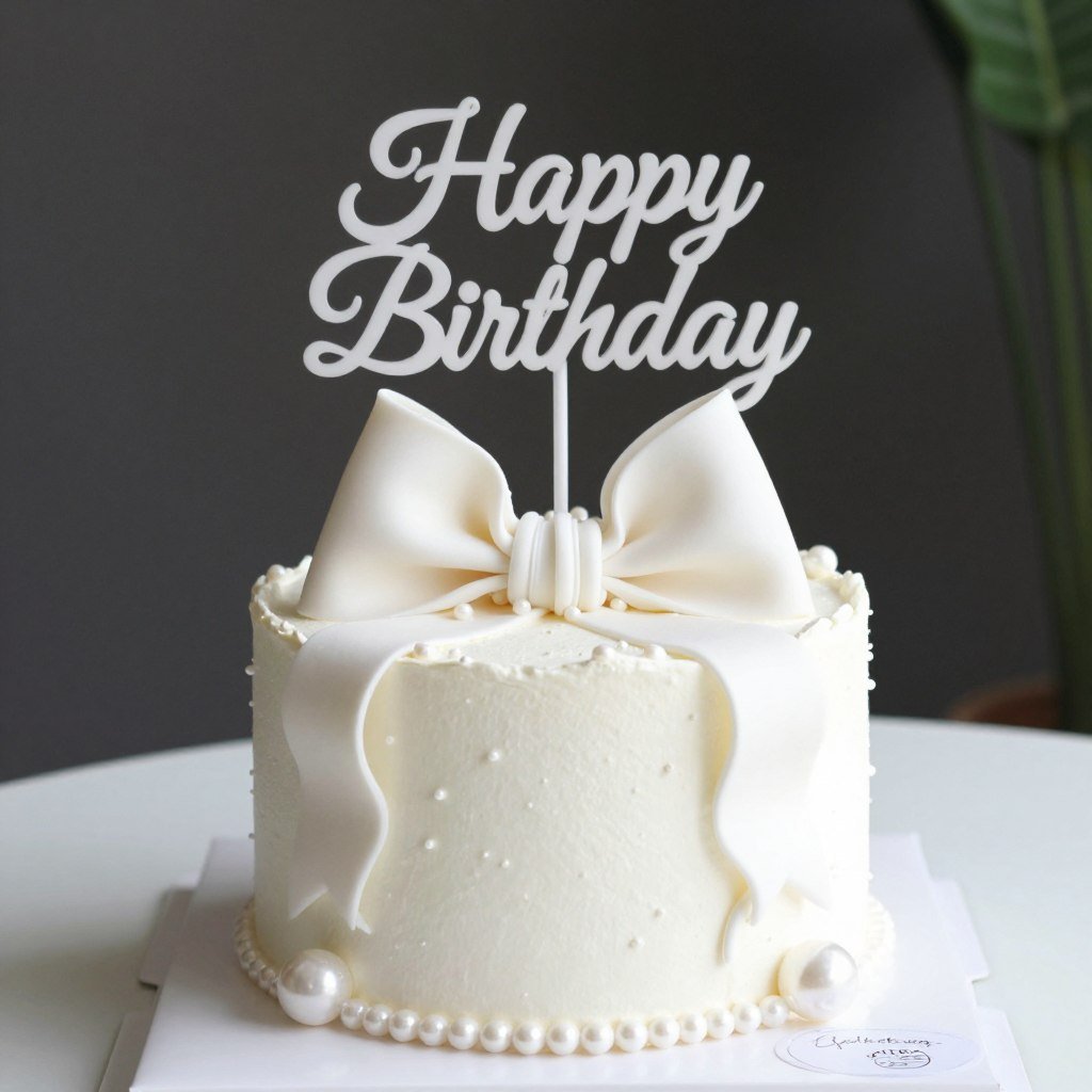 elegant birthday cake toppers