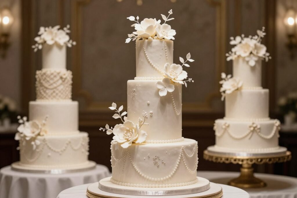elegant birthday cake with wedding-inspired design elements and sophisticated styling elegant birthday cake with wedding-inspired design elements and sophisticated styling