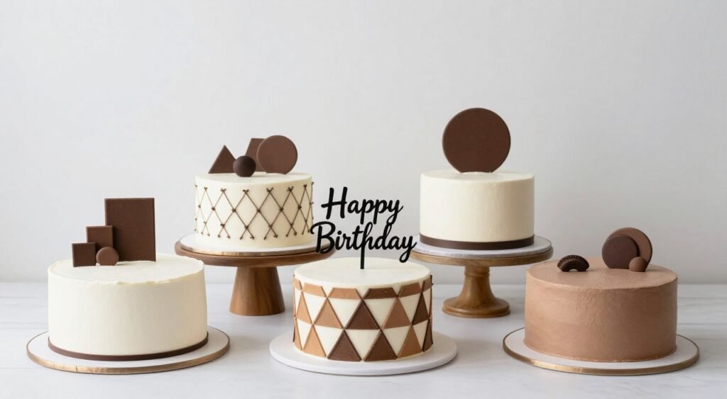 elegant masculine cake designs
