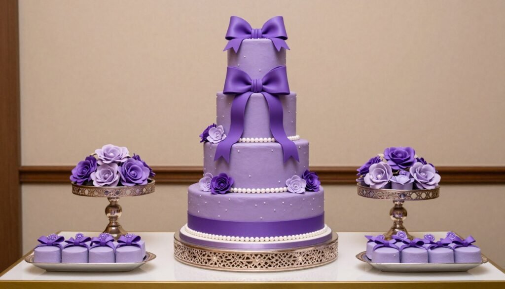 finished aesthetic cake designs coquette purple display finished aesthetic cake designs coquette purple display