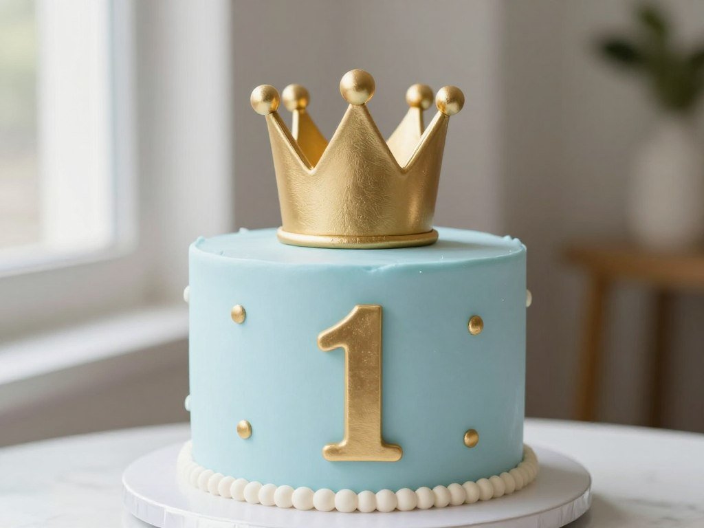 first birthday cake design for baby boy with blue and gold decorations first birthday cake design for baby boy with blue and gold decorations