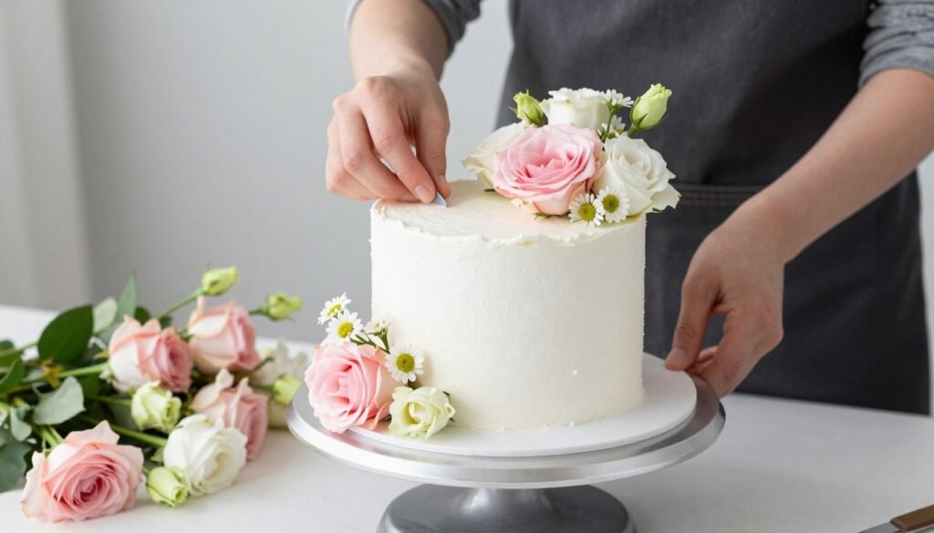 flower arrangement process for birthday cake decoration flower arrangement process for birthday cake decoration