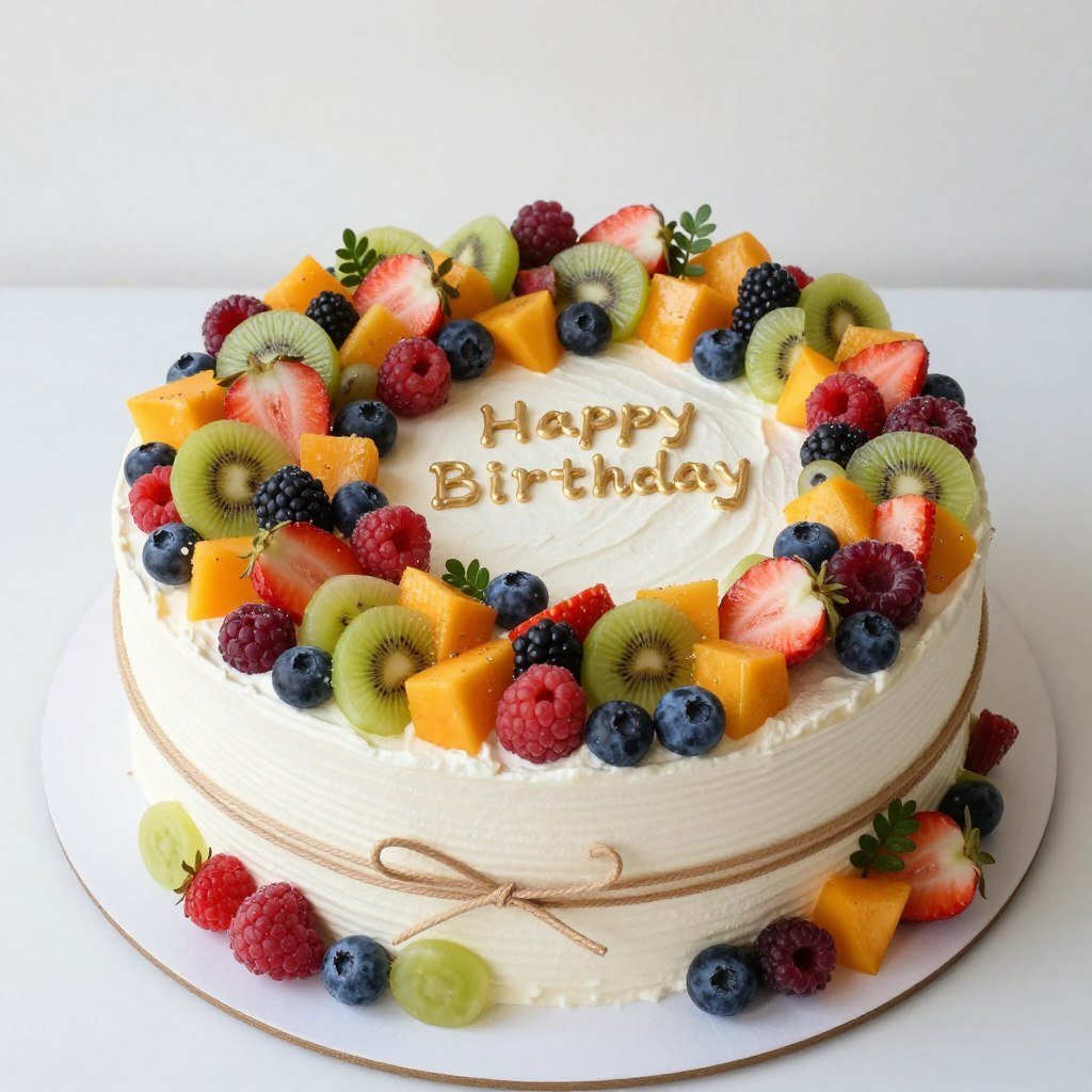 fresh fruit decorated birthday cake fresh fruit decorated birthday cake