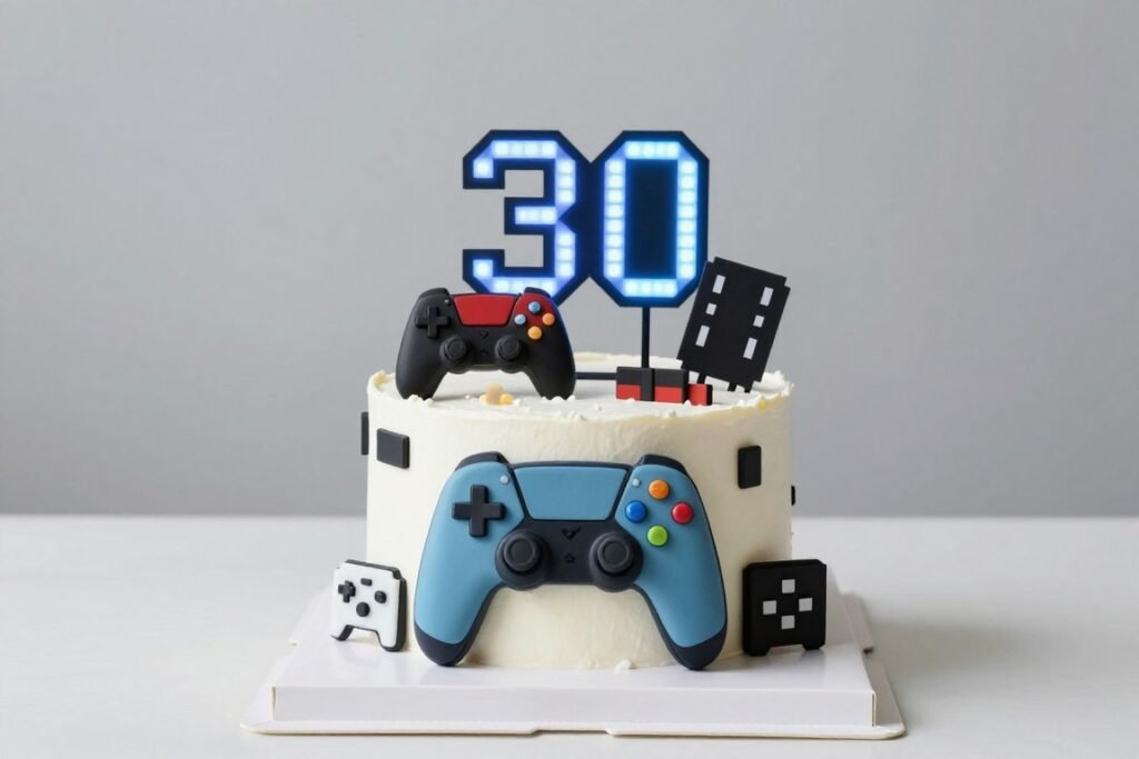 gaming console 30th birthday cake for men