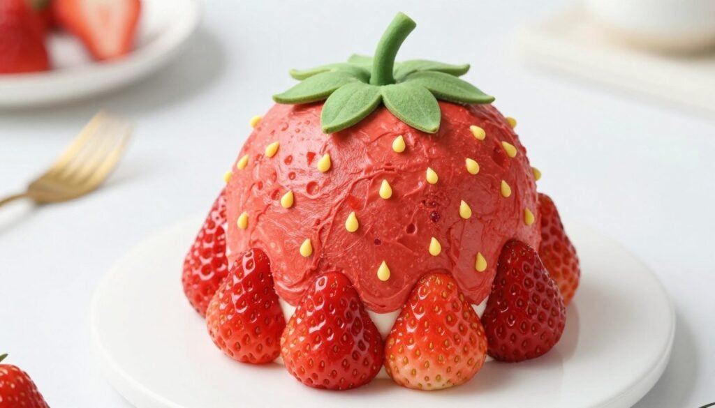 garden themed kids birthday cake with fruit decorations garden themed kids birthday cake with fruit decorations