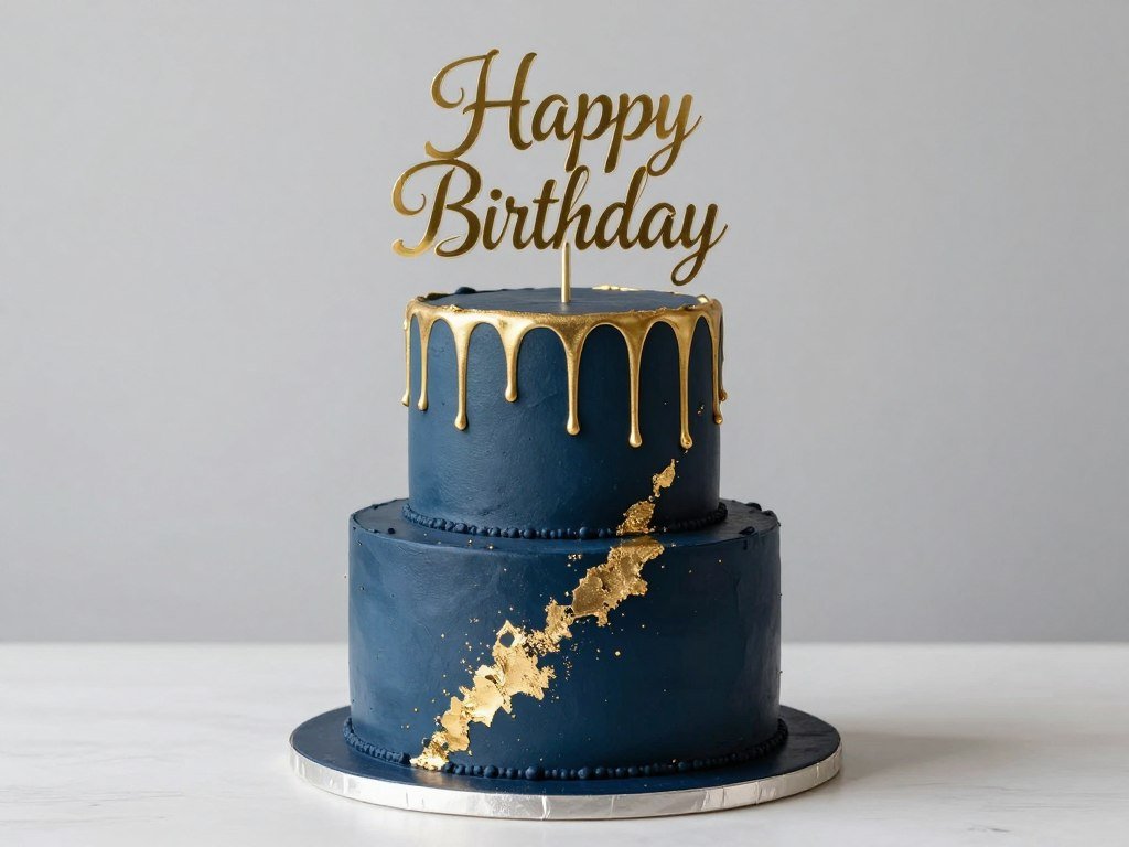 gold leaf birthday cake with luxurious metallic accents gold leaf birthday cake with luxurious metallic accents