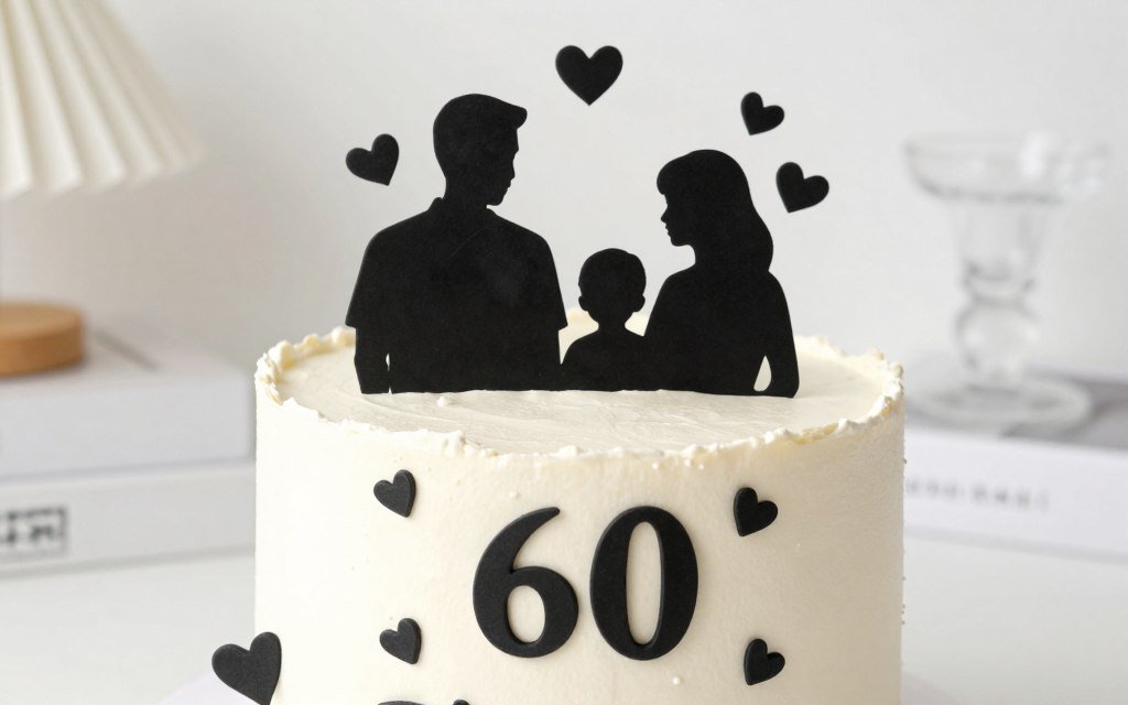 grandpa and dad tribute birthday cake design