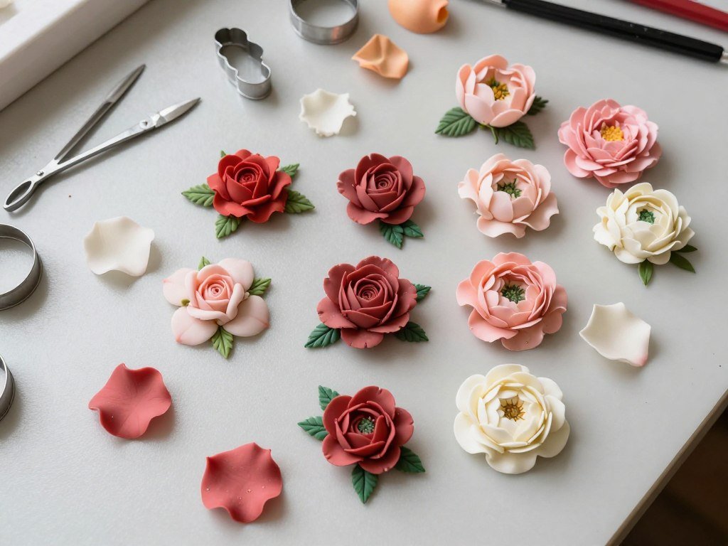 handmade sugar flowers for birthday cakes