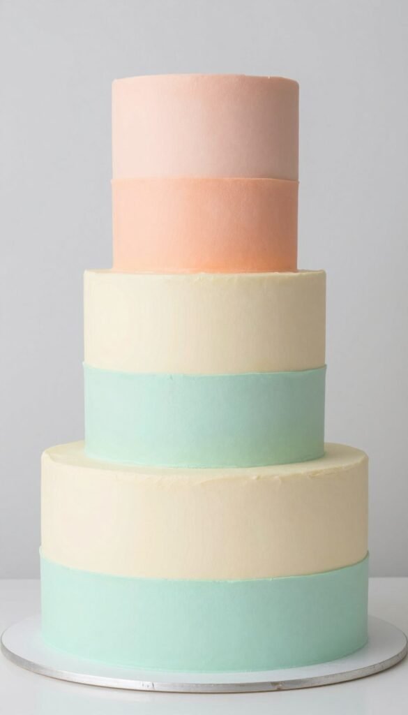 horizontal tier color blocking korean aesthetic cake horizontal tier color blocking korean aesthetic cake