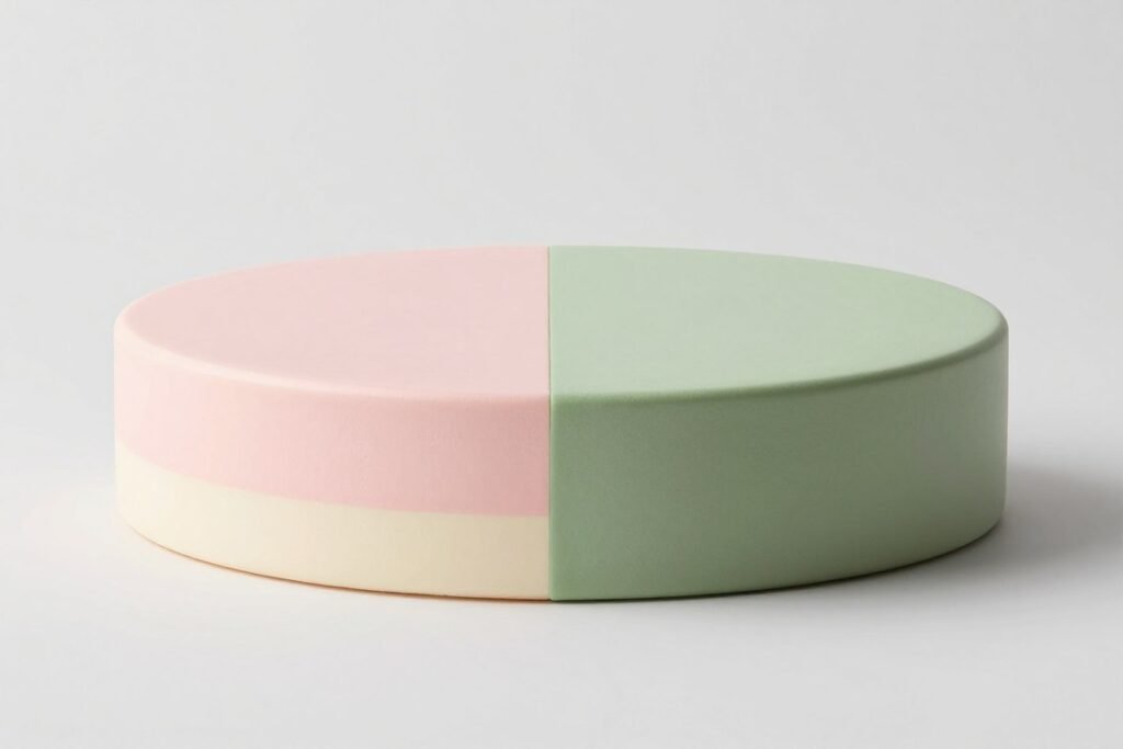 korean aesthetic cake with color blocking in pastel shades korean aesthetic cake with color blocking in pastel shades