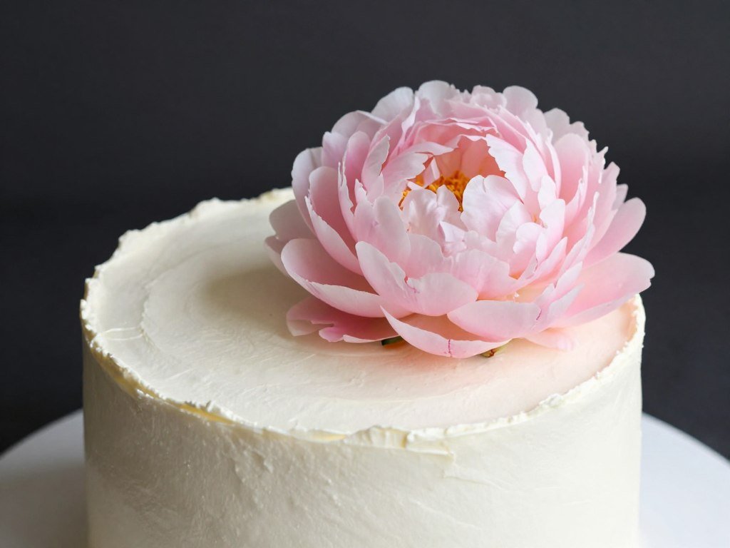 korean cake designs with single fresh peony flower accent korean cake designs with single fresh peony flower accent