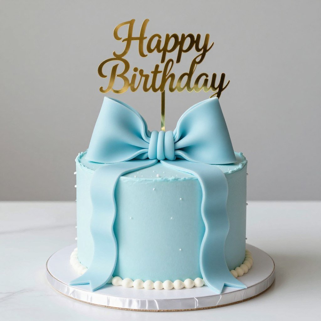light blue cake inspo with ribbon bow light blue cake inspo with ribbon bow