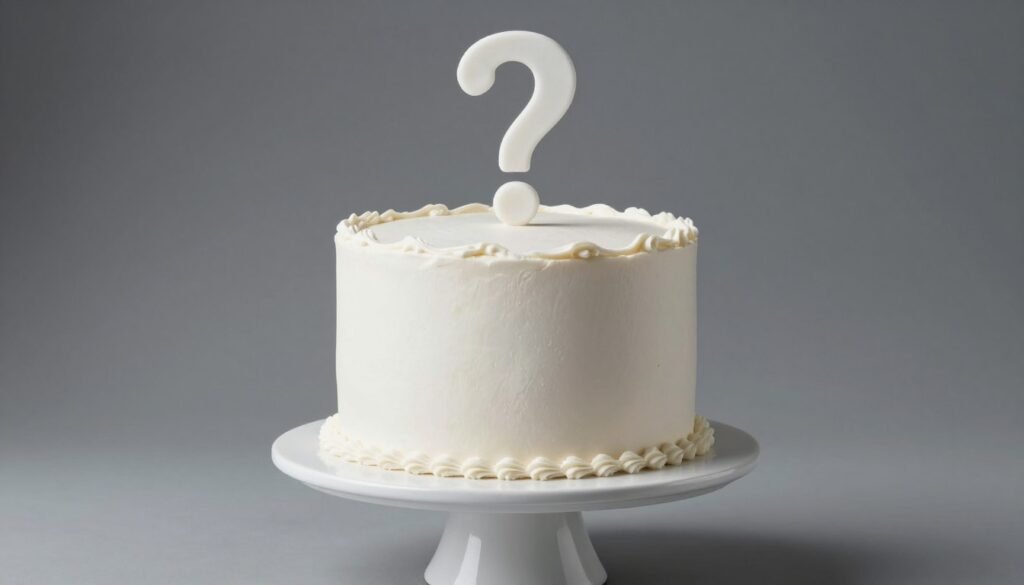 minimalist gender reveal cake with hidden color interior