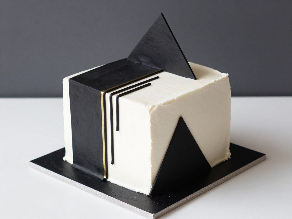 modern minimalist square birthday cake for teenager modern minimalist square birthday cake for teenager