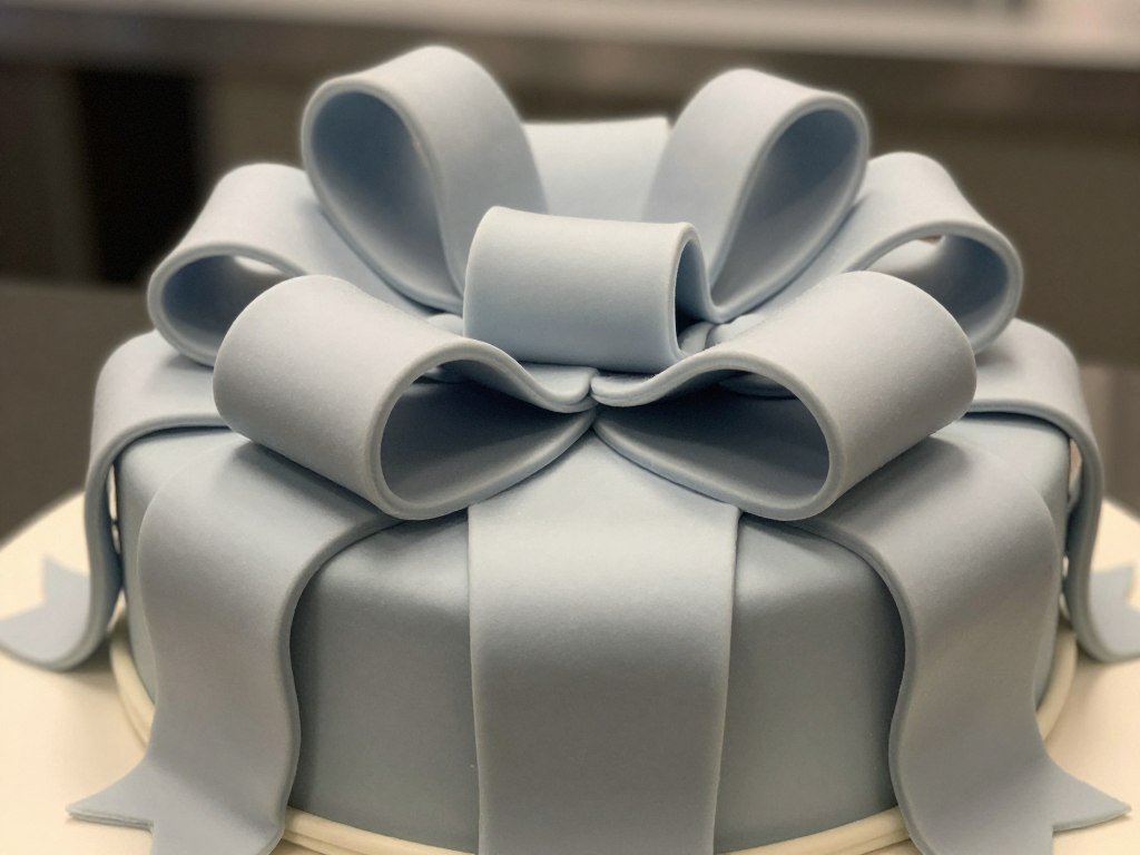 multi-loop dimensional bow on cake