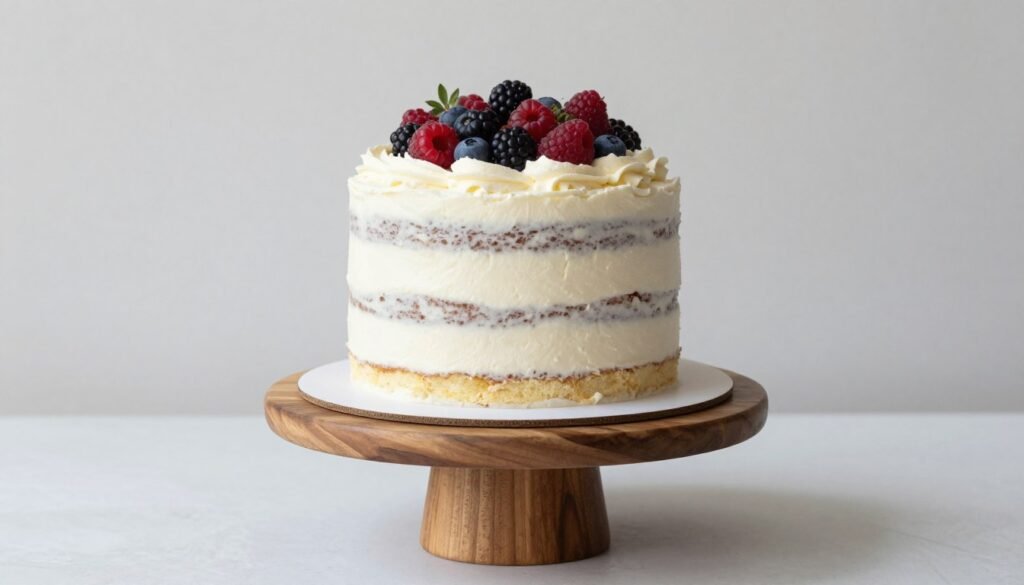 naked cake minimalist design with visible layers