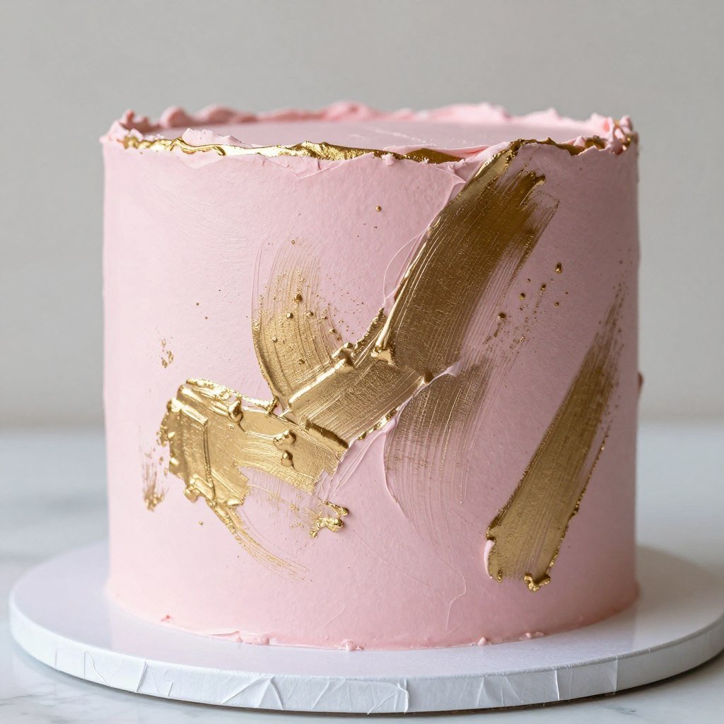 old birthday cake with brushed metallic finish old birthday cake with brushed metallic finish