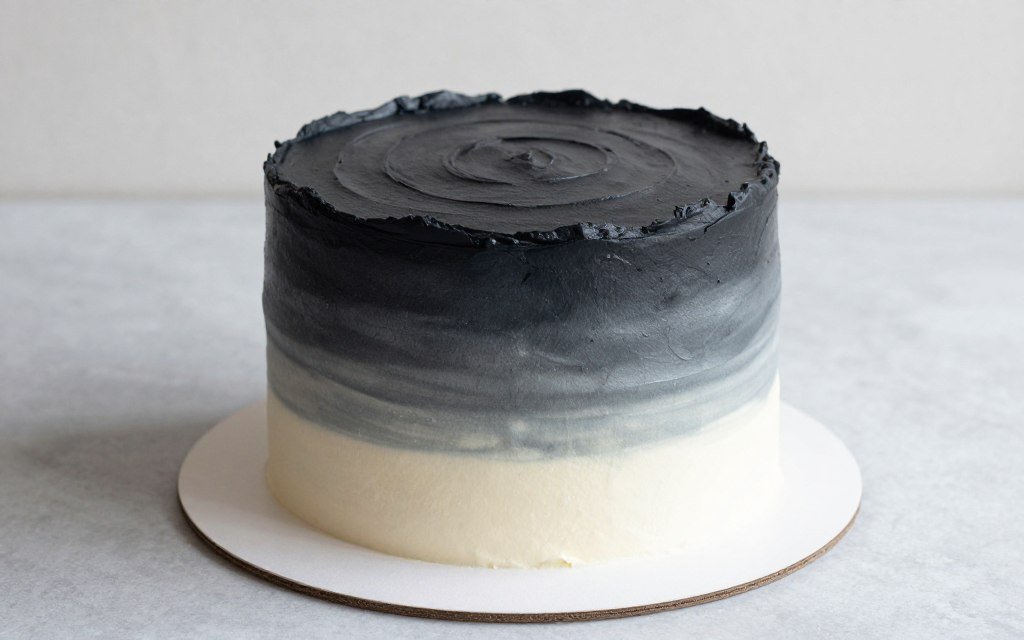 ombre buttercream effect