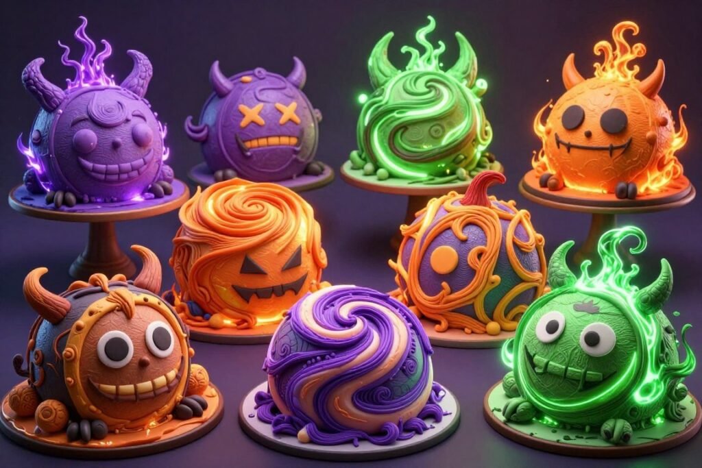 one piece devil fruit birthday cake designs colorful mystical patterns one piece devil fruit birthday cake designs colorful mystical patterns