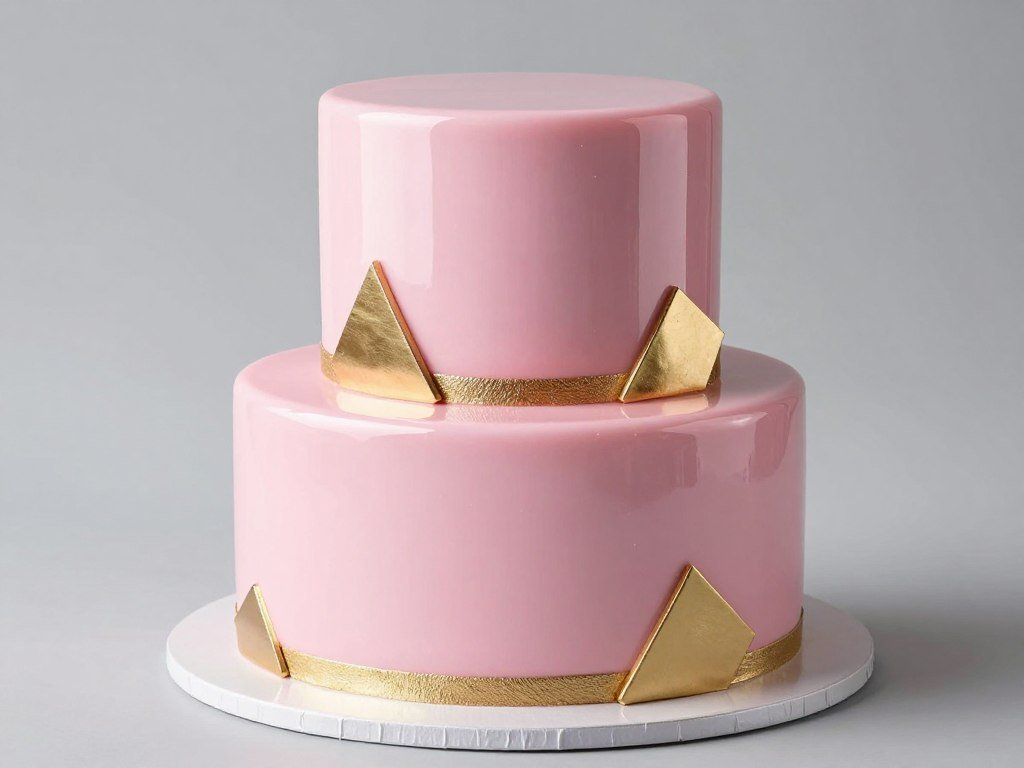 party cake with pink mirror glaze and gold accents party cake with pink mirror glaze and gold accents