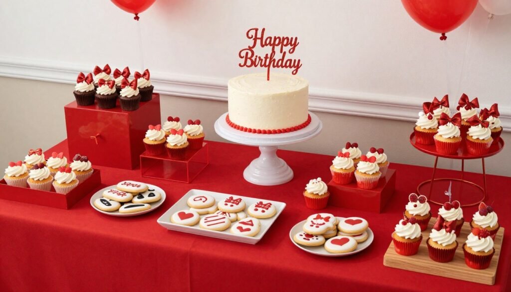 party dessert table with coquette theme party dessert table with coquette theme