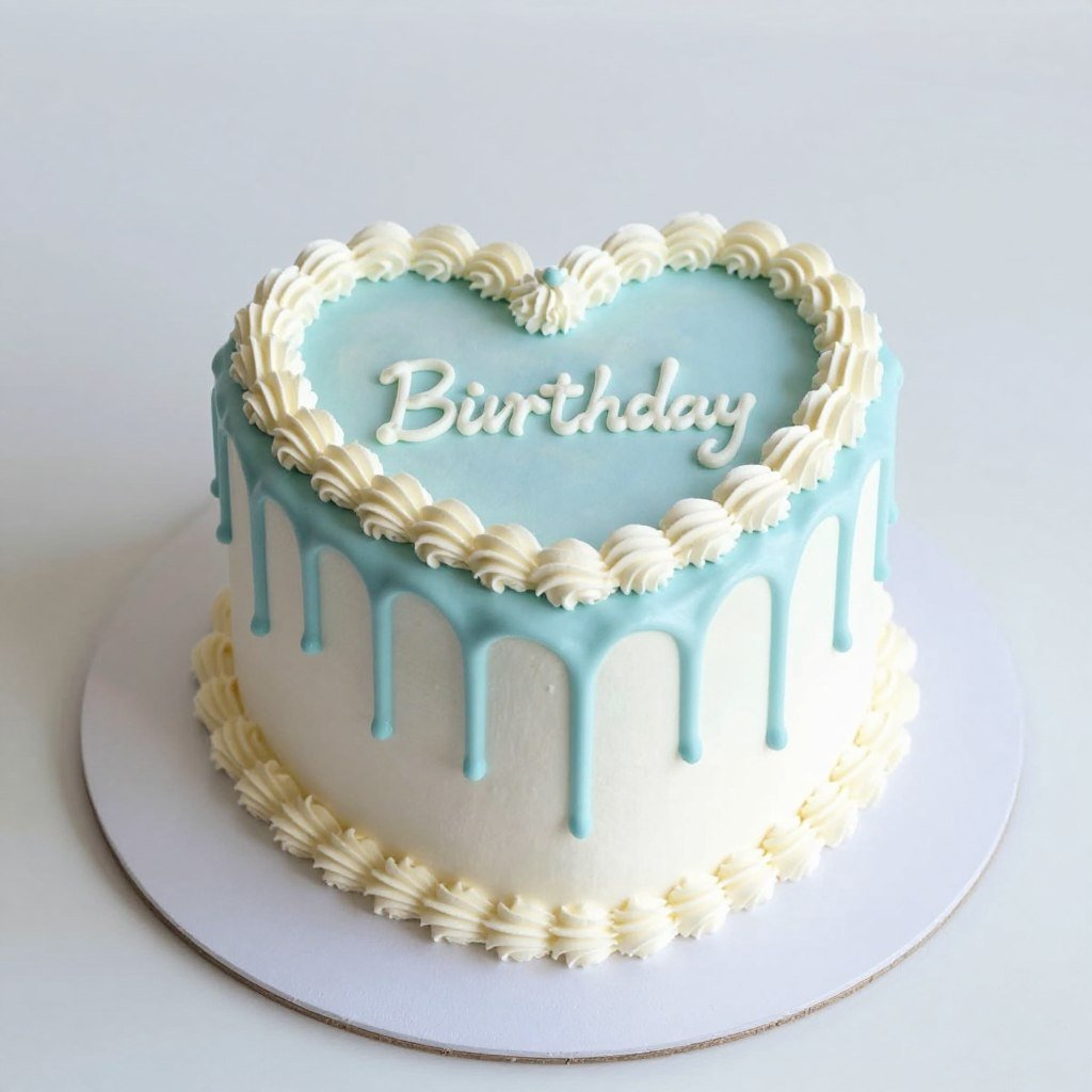 pastel blue drip heart cake pastel blue drip heart cake