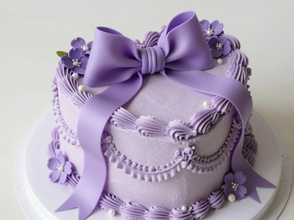 pastel vintage heart cake