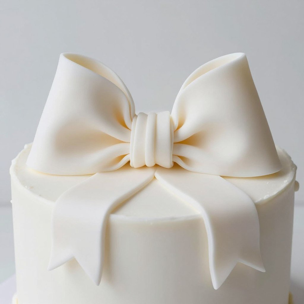 perfectly structured fondant bow on white coquette cake perfectly structured fondant bow on white coquette cake