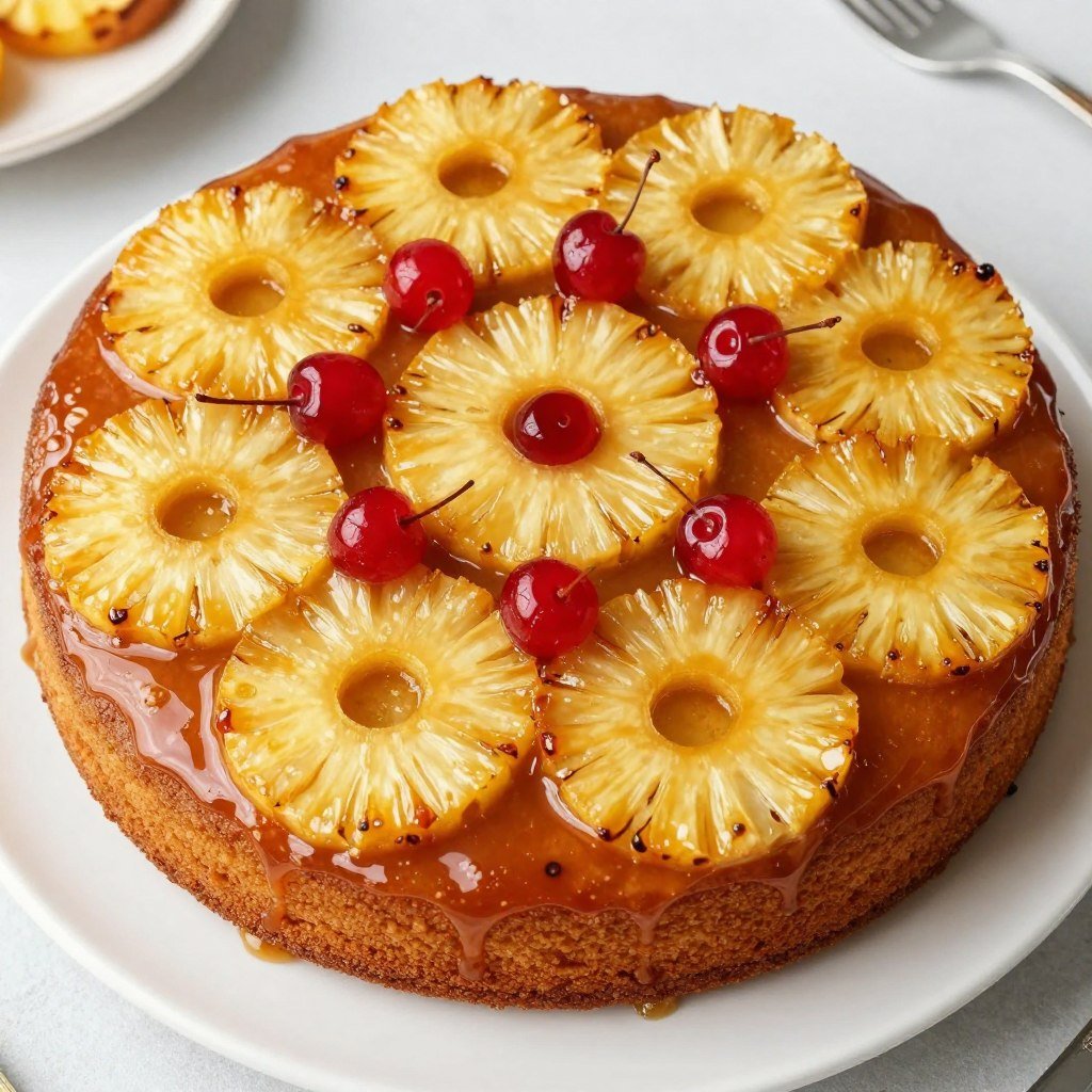 pineapple cake with caramel glaze pineapple cake with caramel glaze