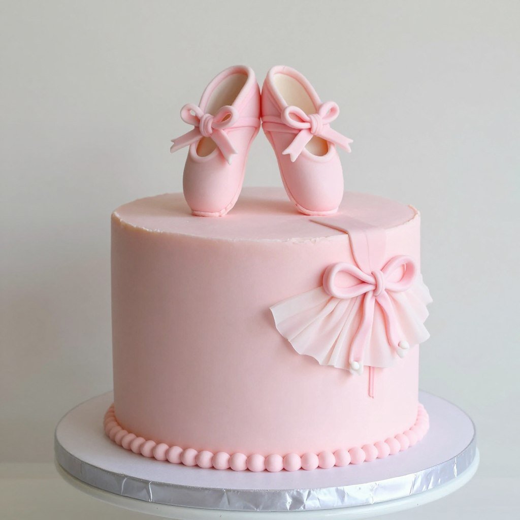 pink ballet themed birthday cake pink ballet themed birthday cake