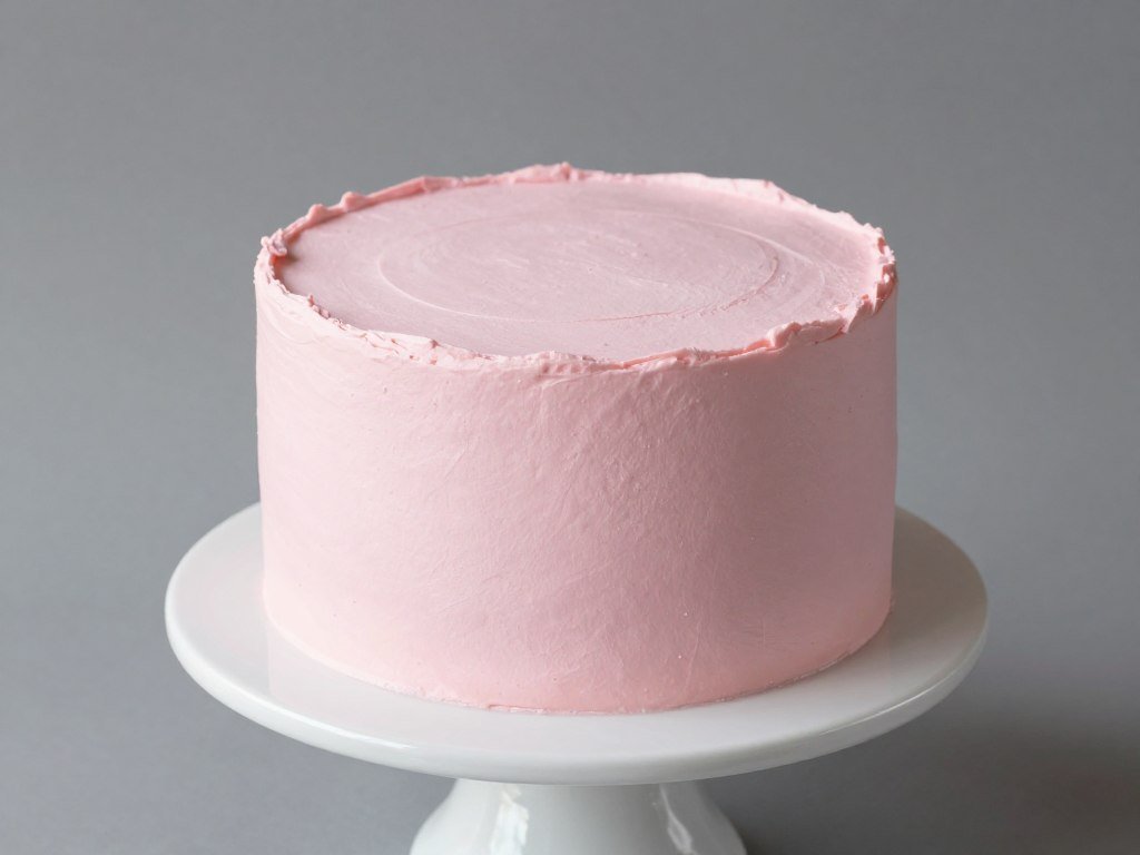 pink birthday cake with vanilla buttercream smooth finish pink birthday cake with vanilla buttercream smooth finish