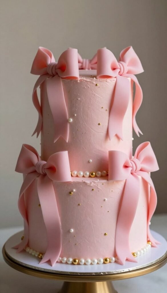 pink cake perfect for birthday celebrations