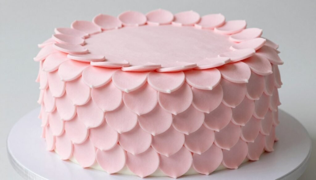 pink tones cake with petal texture technique pink tones cake with petal texture technique