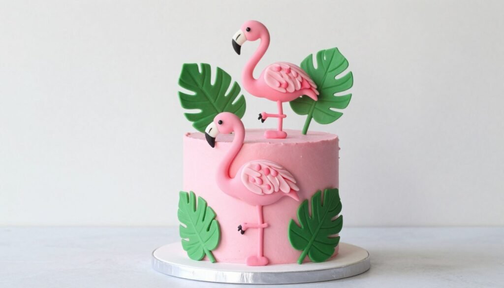 pink tropical flamingo birthday cake pink tropical flamingo birthday cake