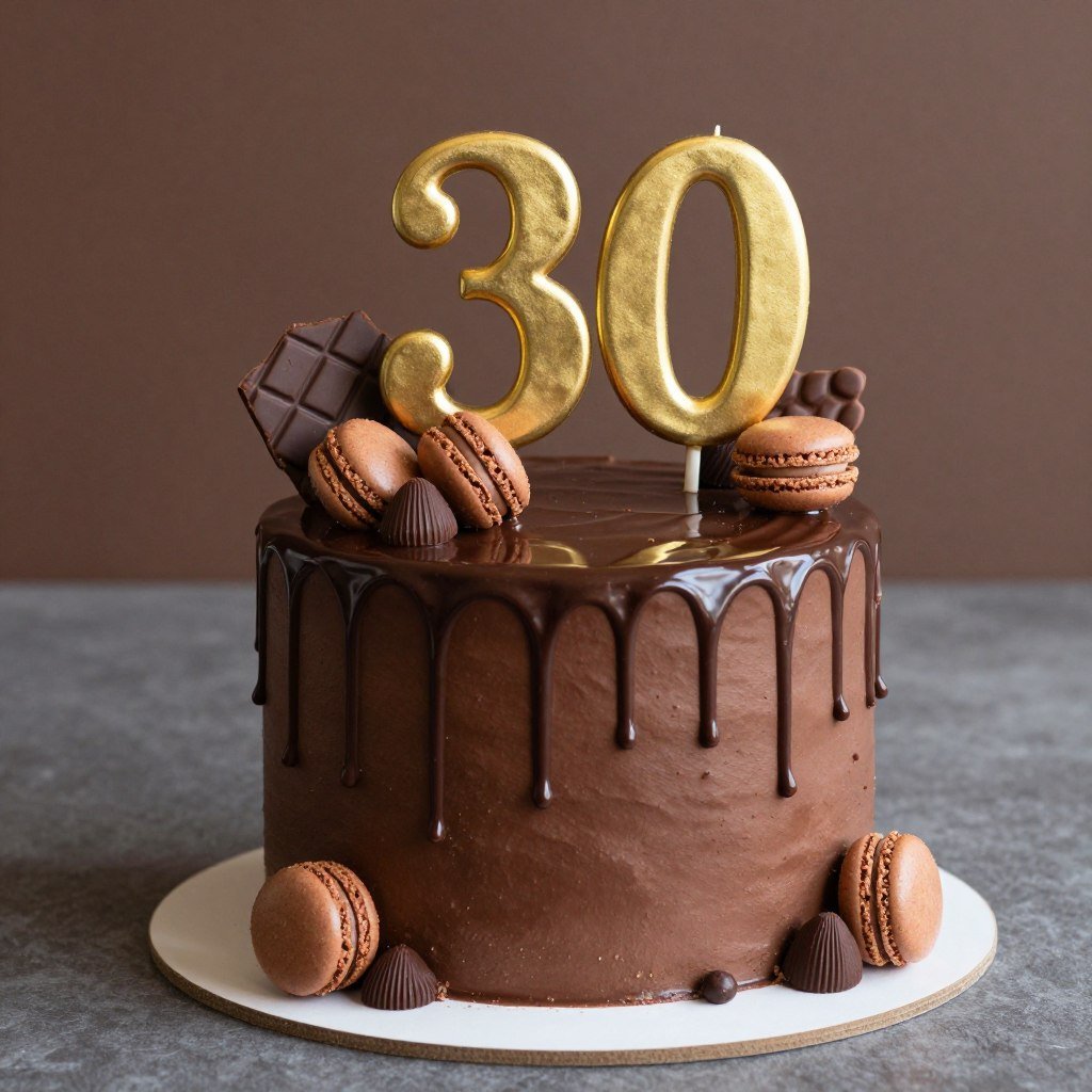 premium chocolate drip birthday cake