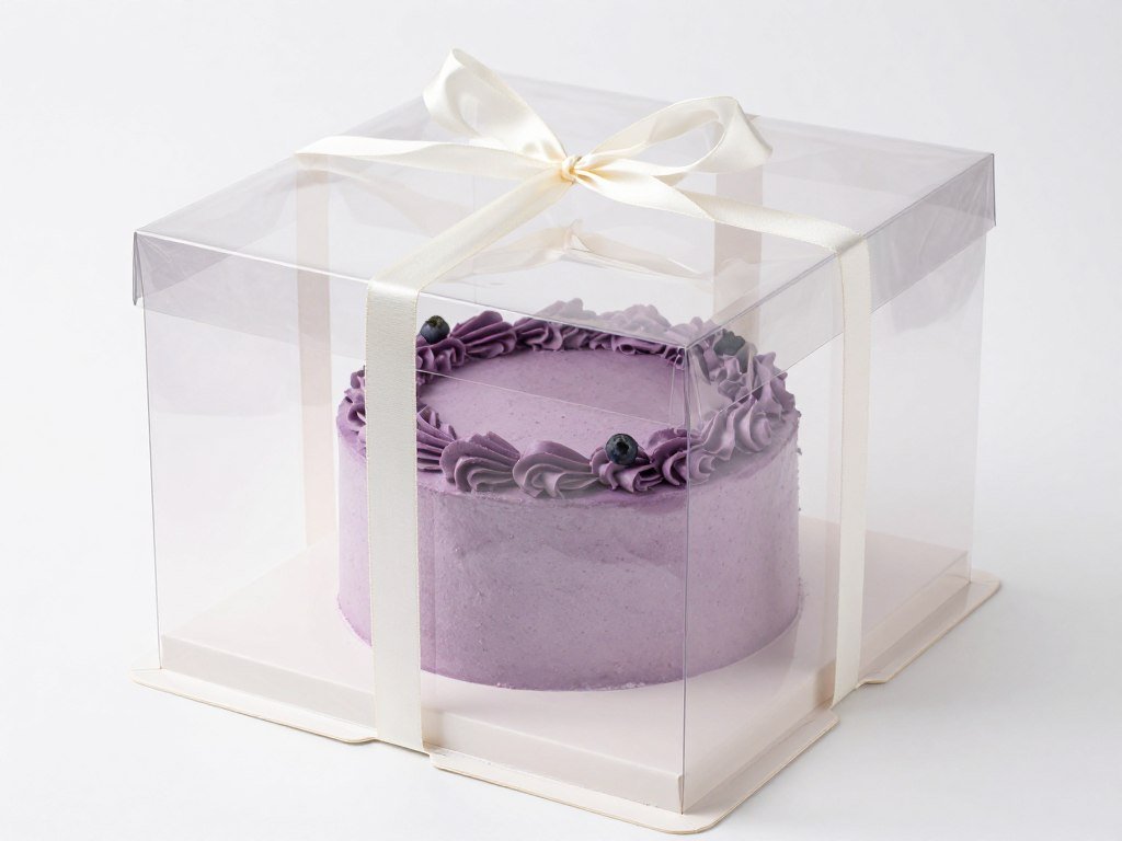 purple birthday cake proper storage aesthetic