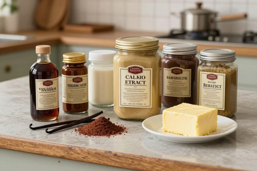 quality vintage baking ingredients for authentic cake flavors