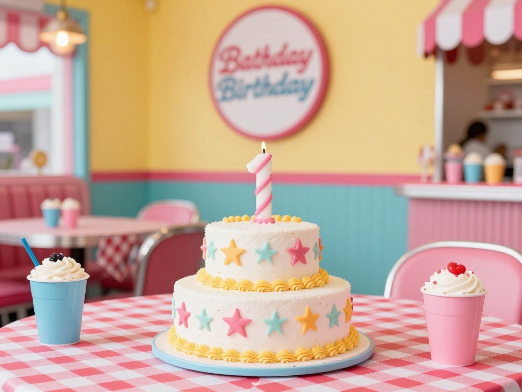 retro diner birthday party theme