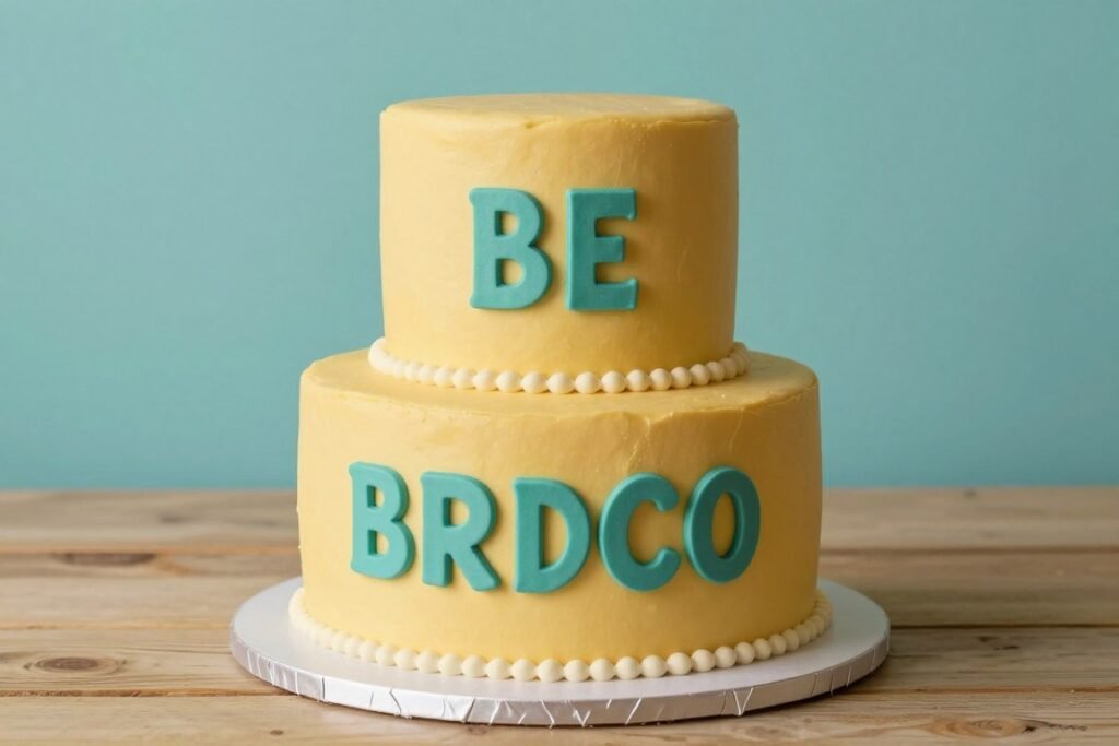 retro typography birthday cake vintage lettering design