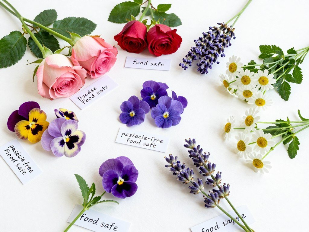 safe edible flowers for birthday cake decoration