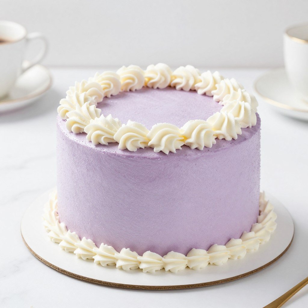 shimmer spray cake design