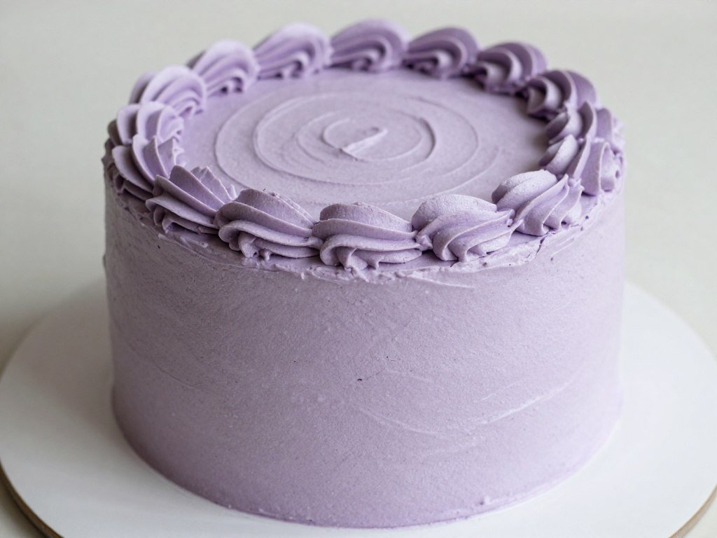 simple purple birthday cake big impact aesthetic