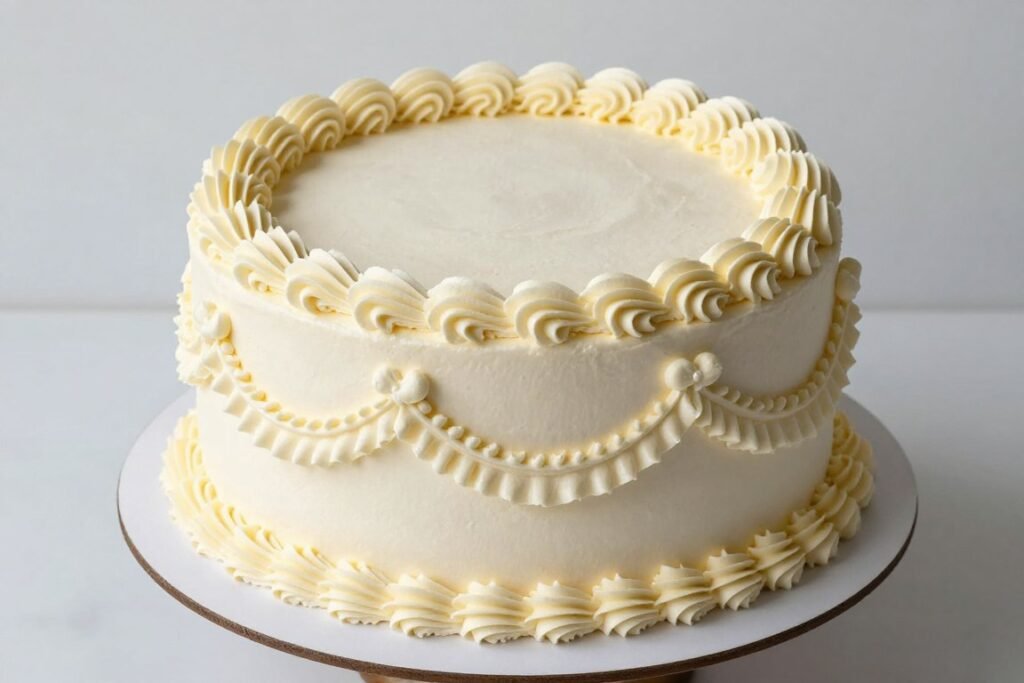 simple vintage birthday cake for beginners