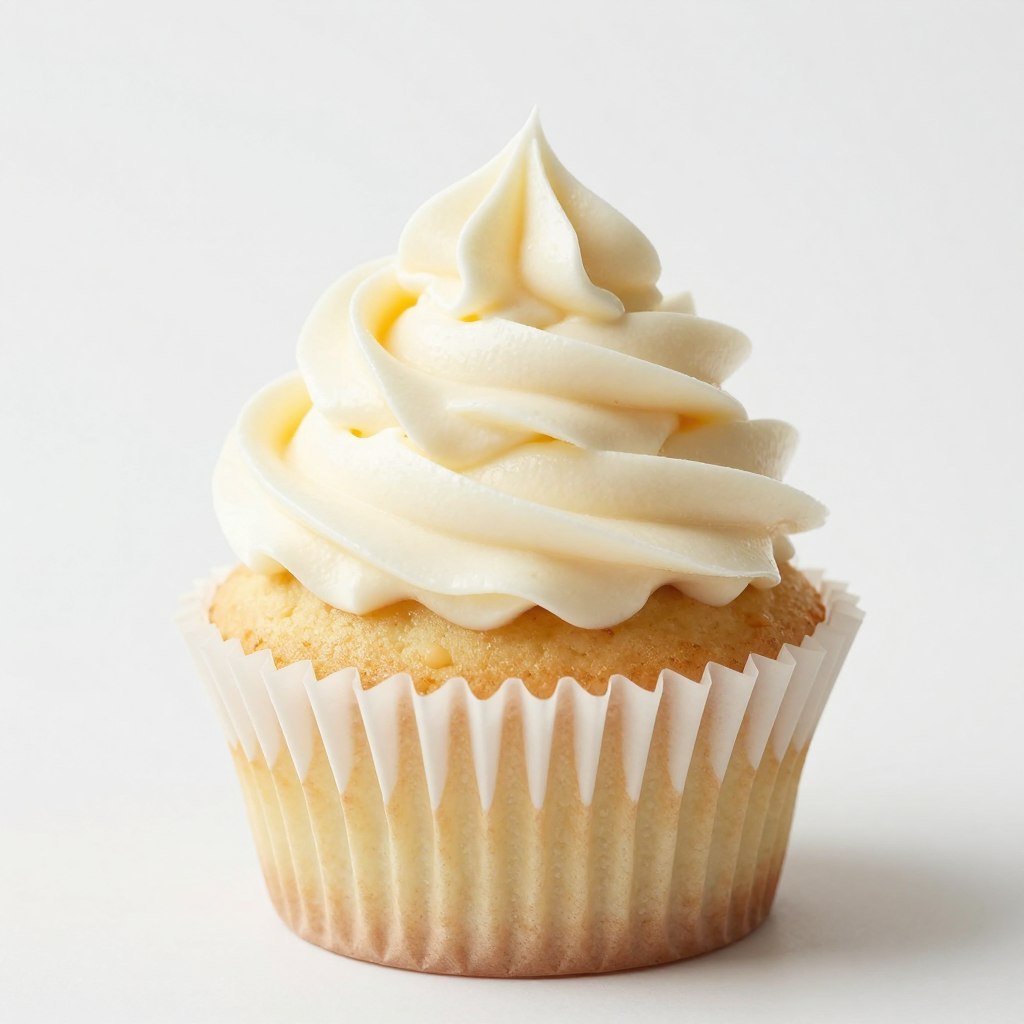 single minimalist cupcake close-up