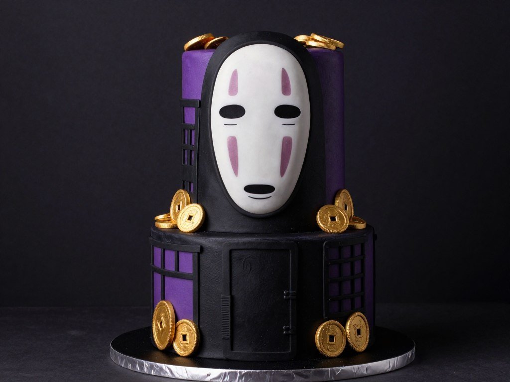 spirited away no face kaonashi birthday cake studio ghibli design spirited away no face kaonashi birthday cake studio ghibli design