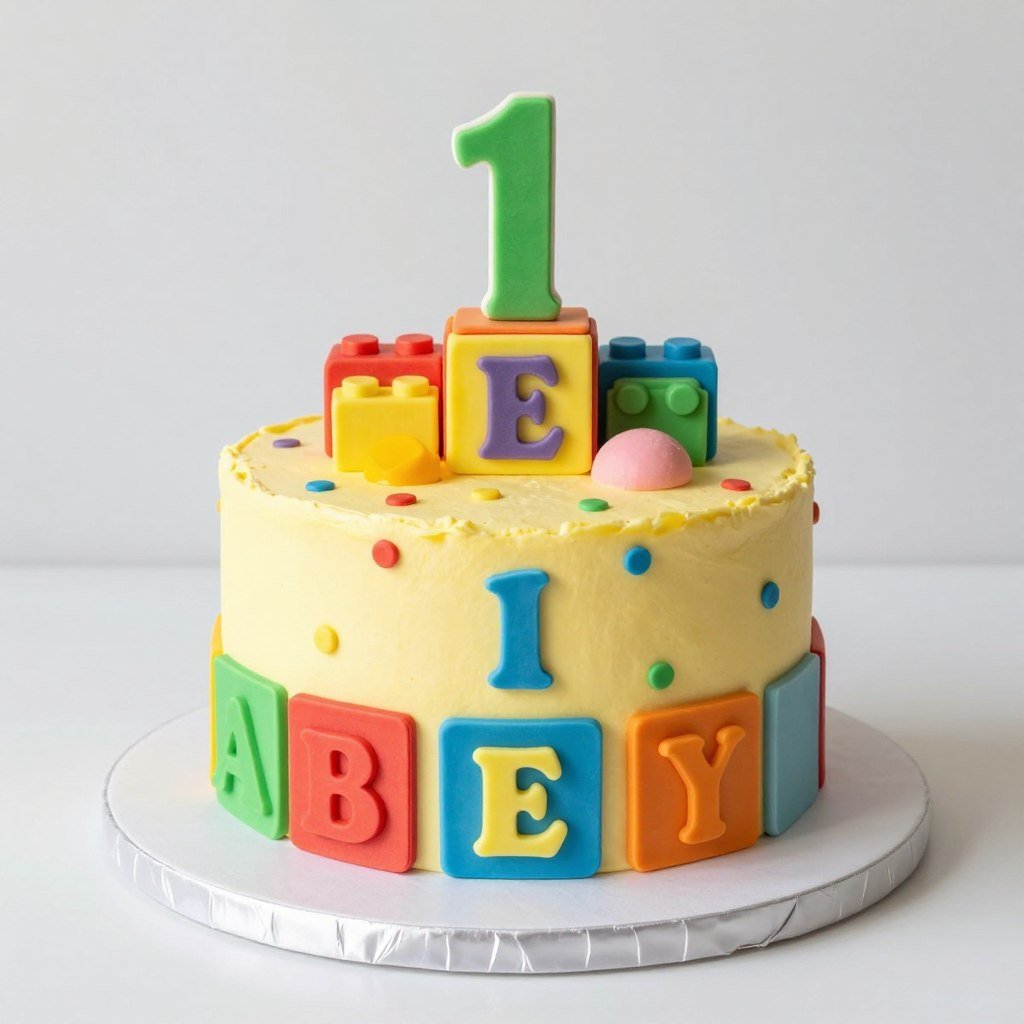 square cake designed as toy blocks for kids square cake designed as toy blocks for kids