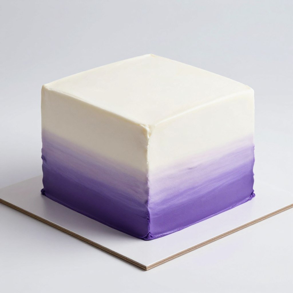 square cake with purple ombre buttercream square cake with purple ombre buttercream